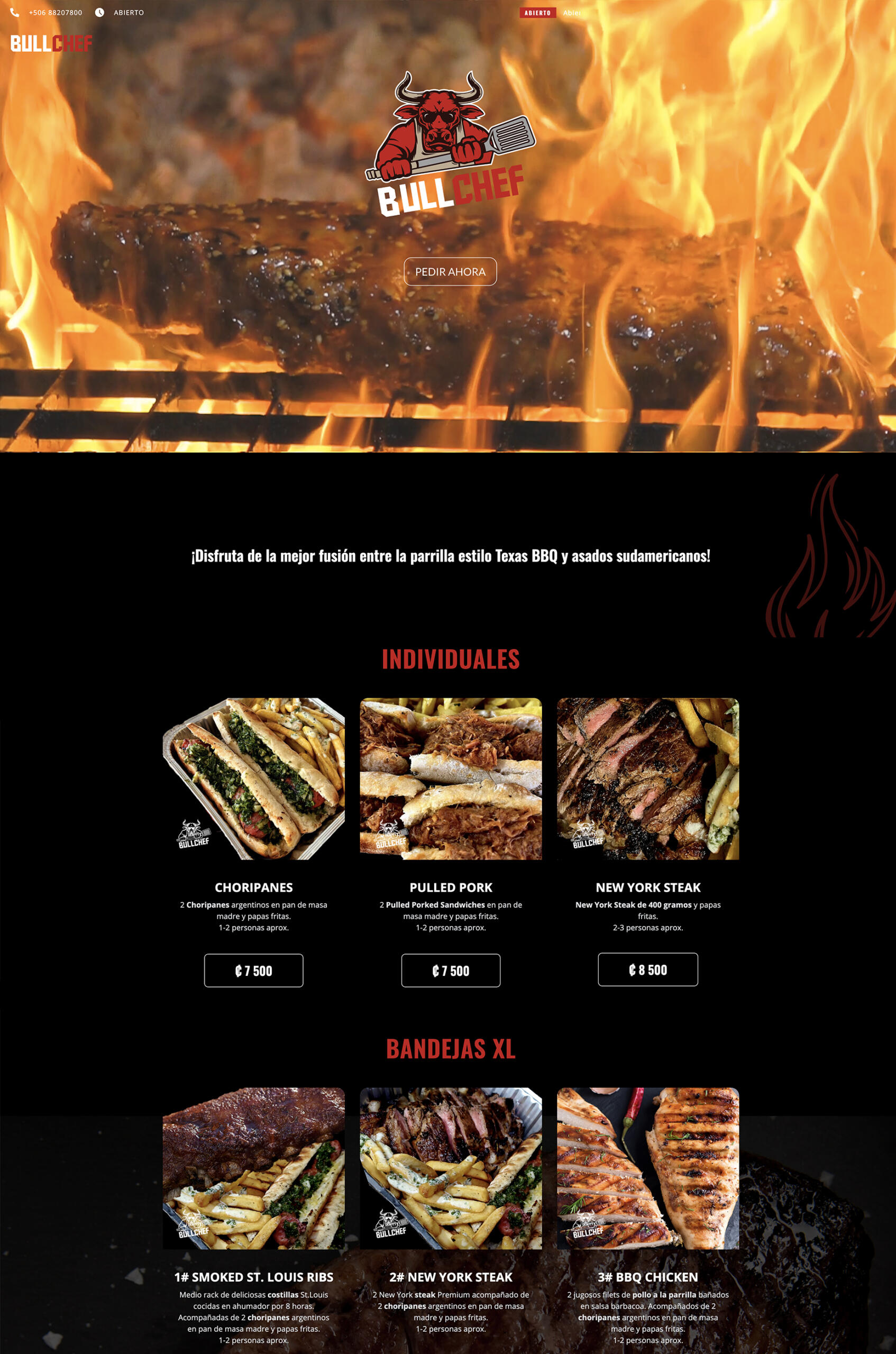 bullchef website screenshot